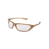 Metro Safety Glasses, Caramel Frame, Clear Anti Fog Lens, Lightweight, 23CL79