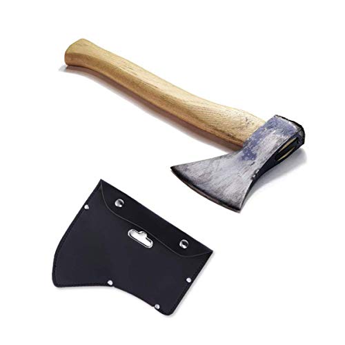 BESTOMZ Leather Axe Head Sheath Axe Cover with Hook