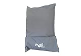 MyPillow Roll N Go Travel Pillow Rolls Into It's Own Pillow Case, Included, Gray, Size 12