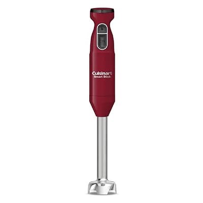 Cuisinart Smart Stick Two-Speed Hand Blender, Powerful Immersion Blender with 300-Watt Motor Blends Shakes, Smoothies, Puree, Baby Food, Soups & Sauces, CSB-175RP1, Red