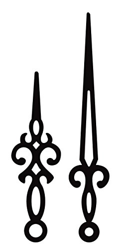 Artemio 75 mm e 100 mm retrò lancette, Nero