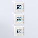 Tiny Mighty Frames 3-Set, Wood, Square, Instagram, Photo Frame, 4x4 (Mat), 8x8 (3, White)