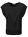 J.TOMSON Women's Ruched Batwing Sleeve Loosefit Top