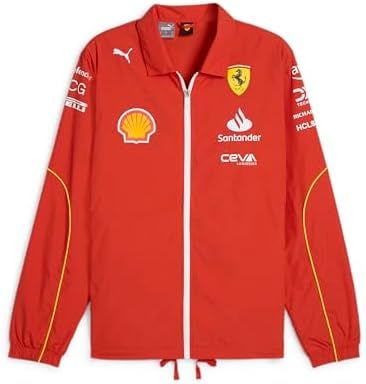 PUMA Men's Scuderia Ferrari Race MT7 Track Jacket, Black at Amazon