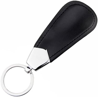 Coosmile Shoe Horn Travel Shoehorns with Keychain Key Ring (black)