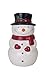 Ceramic 10 Inch Smiling Winter Snowman Cookie Jar