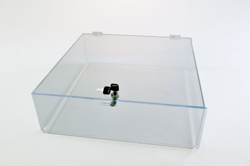 Square Locking Countertop Tray is 4"H x 14"W x 14"D | Jewelry Display Case | Swap Meet Tabletop Display | Display Case - Thumbnail 2