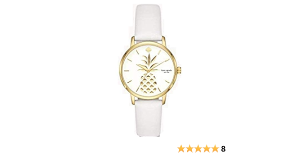 Amazon Com Kate Spade Women S Metro Three Hand Gold Tone Alloy Watch Ksw9035 Watches
