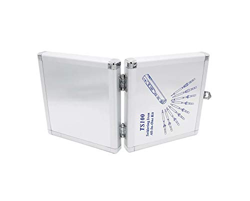 Portable Aluminium Storage Box Carrying Case Organizer Box 154 x 147 x 36mm for TS100 Soldering Iron Station accessories