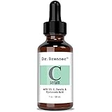 Vitamin C Serum 20% Pure L-Ascorbic Acid, Ferulic Acid, Vitamin E and Hyaluronic Acid for Face and Eyes 1oz. by Dr. Brenner