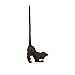 PlayDo Vintage Cast Iron Dog Toilet Paper Holder Stand Towel Holder Standing for Bathroom Kitchen (Dog)