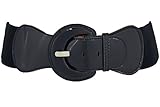 TFJ New Women Belt Hip Elastic High Waist Stretch Band Plus Size M L Xl Navy Blue