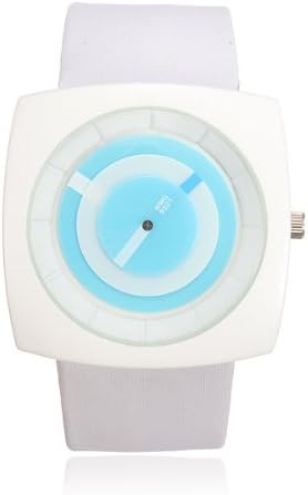 Leather Square Jelly Fashion White Band Women Quartz Wrist Watch.