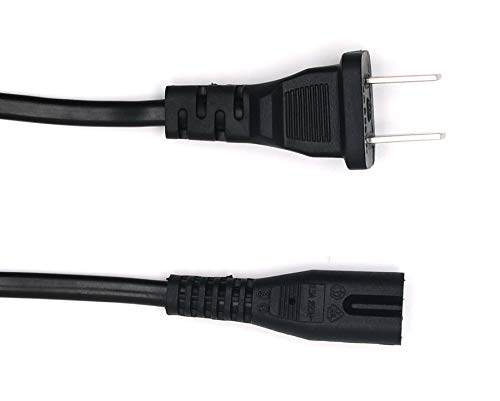 AC Adapter Wall Power Cable for Vizio-LED-TV Smart-HDTV E-M-Series Brother Singer Sewing Machine VIZIO Sound Bar System Long 5Ft 2 Prong