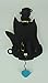 Allen Designs Teacat Pendulum Wall Clock