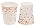 Juvale Rose Gold Polka Dot Party Supplies - 24-Piece Paper Plates, Napkins & Cups - Disposable & Durable Tableware - Coordinated Decor for Birthdays, Weddings, Bridal & Baby Showers