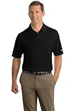 Nike 373749 Unisex Dri-FIT Pebble Texture Polo Black Large