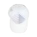 USA Bling Baseball Cap, Sparkle Rhinestone American Flag Hat, Adjustable Size (White)