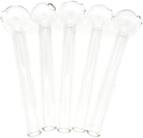 DRMCT 3.9 Inches Glass Items Colorful Oil Burner (Clear, 12)