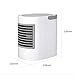 RAINBEAN 3 in 1 Air Conditioner Fan, USB Mini Evaporative Cooler Quiet Personal Space Cooling, Humidifier, Purifier, Desktop Table Fan with Night Light Suitable for Bedside/Office/Study Room/Baby Room
