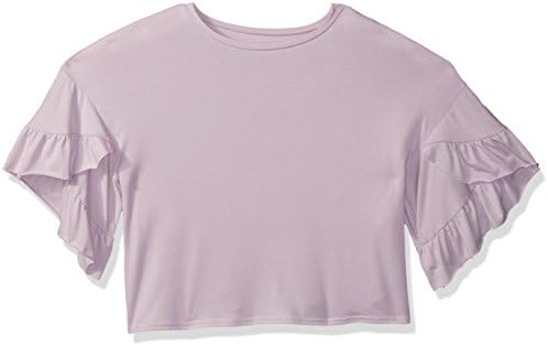 Maddie Oversized Ruffle Sleeve T-Shirt, Purple, Junior Medium
