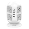 Power Strip Tower TESSAN Surge Protector 8 AC Outlets with 4 USB Ports Charging Station Long Extension Cord 10 Feet…