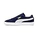 PUMA Men's Suede Classic + Sneaker, Peacoat/White, 10.5 M US
