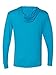 Next Level Adult Triblend Long-Sleeve Hoody L Vin Turquoise