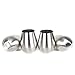 Homewell Stainless Steel Stemless Wine Glasses Set of 4, 18 oz. Brushed Metal Shatterproof Tumbler Cups