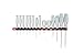 Olsa Tools Premium Wall-Mount Screwdriver Organizer - Red Nylon with Black Clips - Holds 14 Screwdrivers - Part: 1030
