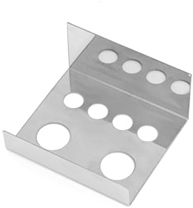 HUAJI Stainless Steel 6 Caps Ink Holder Stand for Tattoo Auxiliary Supplies