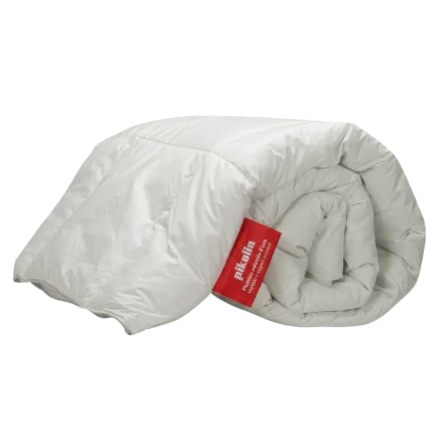 Pikolin Home, duvet upholstery 92% Goose Down Filling Duvet/Quilt Cover 100% Cotton Percale, 250g/m2., white, Lit 100-155 x 220 cm
