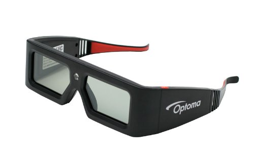 Optoma BG-ZD101, DLP Link 3D-Glasses with 3 Interchangeable Nose Pieces (Old Version)