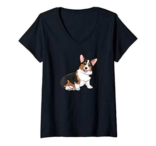 Original Sock Dogs Womens Tricolor Corgi Corgi Mom Corgi Dad Cute Corgi Drawing V Neck T Shirt From Amazon Daily Mail