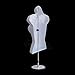 Wet Brush CS-P76660A-19-W Torso Female with Metal Base Body Mannequin, White