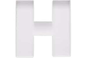 DYLCYPHERIA Cardboard Letter Fillable Charcuterie Board Candy Food Tray, 12.2 inch, Party Event Decoration (H Shape)