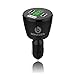 Lightning Super Fast Universal Dual USB Port 5 Amp Rapid Car Charger Adapter Best For Apple iPhone/iPad/iPod/Samsung Galaxy/Nexus/LG/Motorola/Kindle/HTC Android Mobile Cell Phone - Lifetime Warranty! (Black)