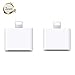 Female to Male Adapter Converter for Cable Charge, Data Sync and No Audio, Support Phone 7/7 Plus/6/6 Plus/5s/5c/5/4s/4, Pad and Pod (2 Pack White)