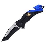 SNAKE EYE TACTICAL POLICE LAW ENFORCEMENT RESCUE STYLE ASSISTED OPENING KNIFE WITH CLIP