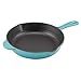 Zelancio Enameled 10-Inch Cast Iron Skillet, Oven Safe Smooth Surface Frying Pan. Perfect for Steak, Fajitas, Eggs, and So Much More, Teal
