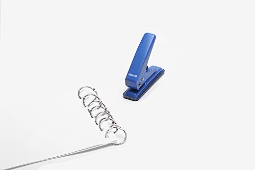 muyao Single Hole Punch Heavy Duty Paper Hole Puncher Small One Hole Punch with Extra 10 Book Rings