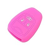 SEGADEN Silicone Cover Protector Case Skin Jacket fit for CHRYSLER DODGE JEEP Remote Key Fob CV4751 Kitty Pink