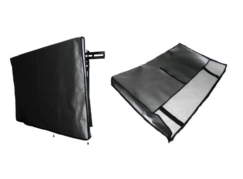 Large Flat Screen Tv's 42" Marine Grade Black Nylon Dust Covers Ideal for Outdoor Locations.