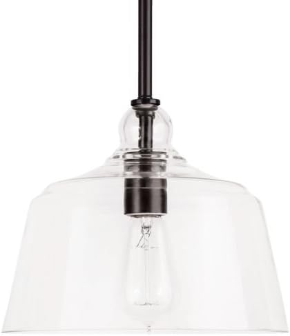 Park Harbor PHPL5551 Eastland 9" Wide Single Light Mini Pendant with Cloche Dome, Oil Rubbed Bronze