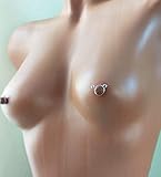 Nipple noose Non Pierrcing Silver Nipple Rings Sterling silver jewelry