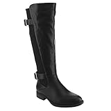 DE BLOSSOM COLLECTION GE13 Women's Elastic Wide-Calf Riding Boots Half Size Big