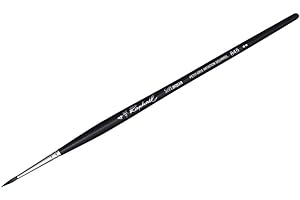 Raphael SoftAqua Synthetic Squirrel Watercolor Brush, Round, 4, Black