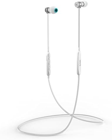 Wireless Earphones, Premium Wireless Tangle-Free Headset by RUIX -Universal compatibility– White