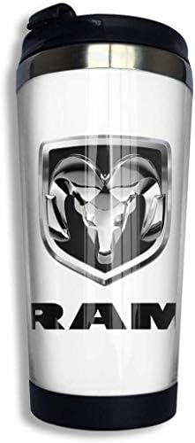 Qurbet Ram Trucks Dodge Logo Coffee Cups Stainless Steel Water Bottle Cup Travel Mug Coffee Tumbler with Spill Proof Lid