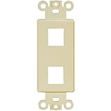 Decora Type Keystone Insert 2 Ports Ivory